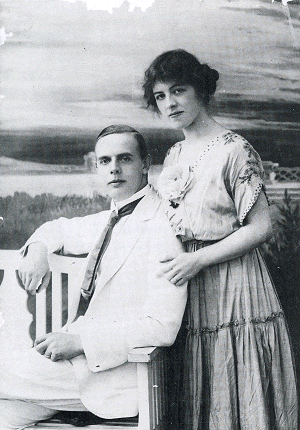 Willem Hendrik Haasse verlooft zich met Katharina Diehm Winzenhoehler, 1915, Ned-Indie.